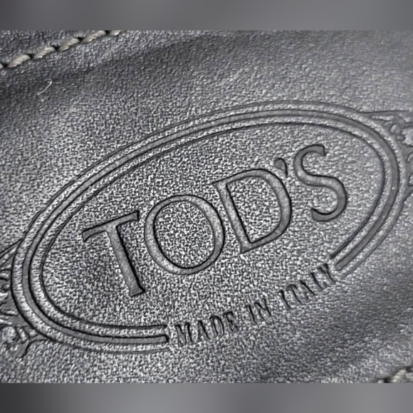 TOD'S Black Leather MULES SZ 9 - Picture 10 of 14